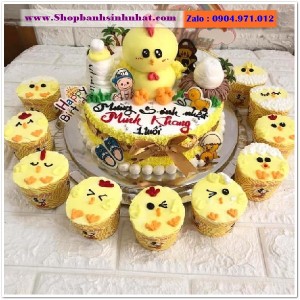 Bánh Sinh Nhật Con Gà Tuổi Dậu - V94